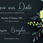 14.8 x 9.8 save the date (to fit 6 x 4 envelope) yellow