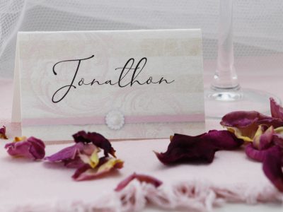 Boho Glam -tent style placecard